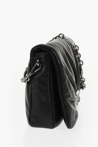 Quilted Leather Shoulder Bag CHOC
