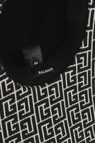 Two-Tone Floppy Hat with All-Over Monogram