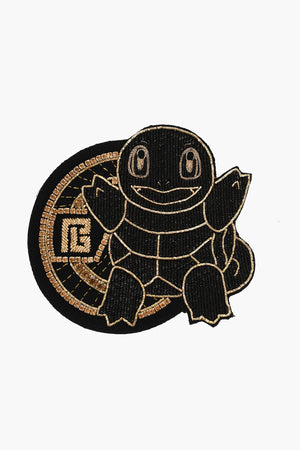 POKEMON Gold-Effect Wool Patch SQUIRTLE Embellished with Strass