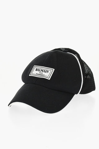 Unifarbenes Baseball-Trucker-Cap mit Kontrastdetails