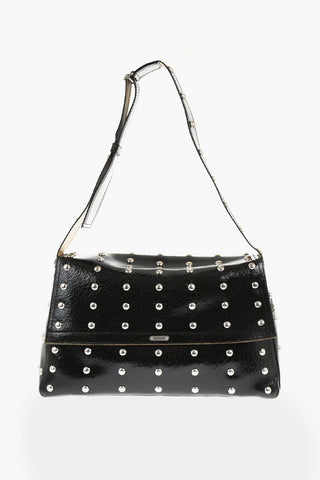 Studded Textured Leather Bag