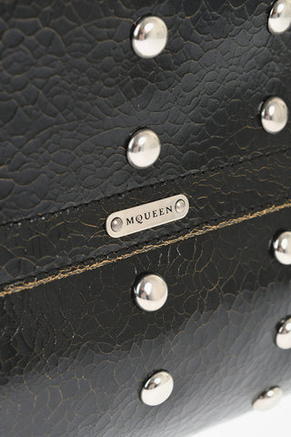 Studded Textured Leather Bag