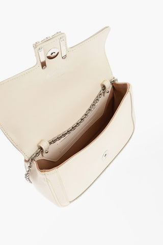 Leather Shoulder Bag JEU DE FILLE with Crystal-Embellished Detail