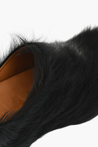 Mules in Pelliccia con Suola in Gomma