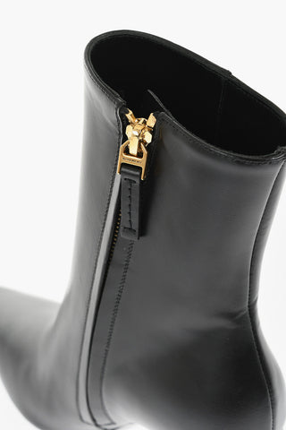 Stiefeletten aus Leder THE CUBE mit Statement-Absatz 8 cm