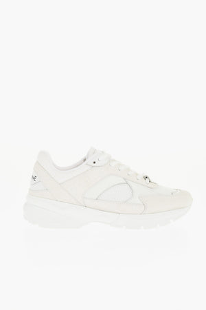 Suede and Fabric Lace-Up Sneakers RUNNER