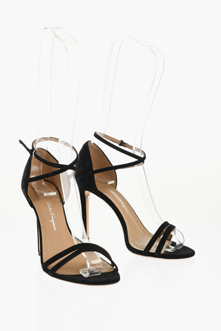 Sandaletten aus Wildleder INES mit Stiletto-Absatz 10,5 cm