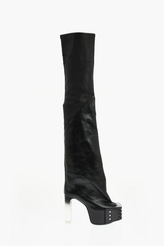 Platform Boots OBLIQUE Over-the-Knee 13cm