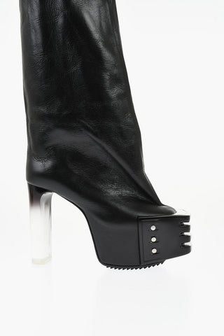 Platform Boots OBLIQUE Over-the-Knee 13cm