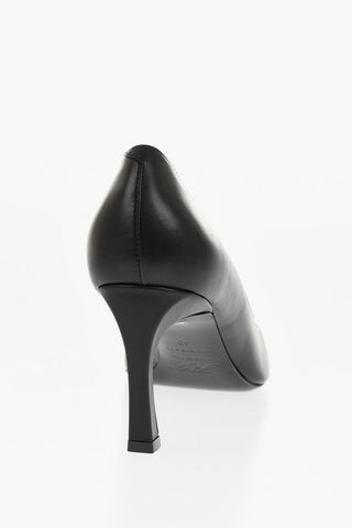 Leather BELLE Pumps with Iconic Buckle 7cm