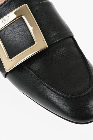 Hammered Leather Moccasins with Iconic Buckle