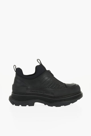Sneakers Mid DESERT in Pelle con Zip Frontale