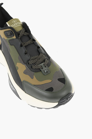 Sneakers ROCKSTUD in Canvas Motivo Camouflage
