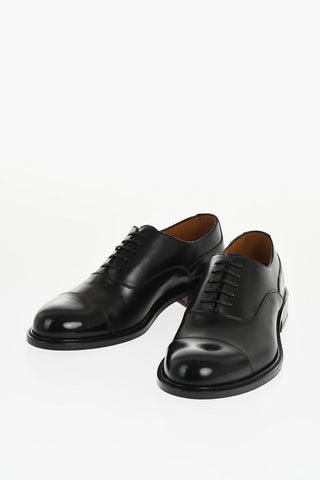 Brushed Leather EMBASSY Derby Shoes with Cuir Sole