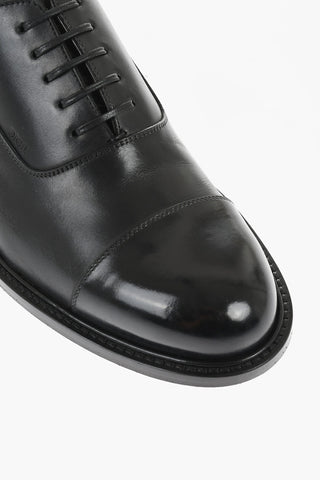Brushed Leather EMBASSY Derby Shoes with Cuir Sole