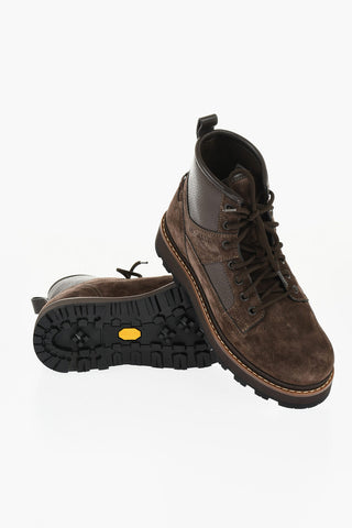 Suede PEKA CAMP Lace-up Booties with Vibram Sole