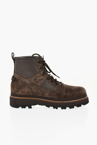 Suede PEKA CAMP Lace-up Booties with Vibram Sole