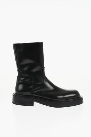 Brushed Leather FORMIA Booties