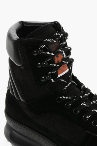 MM22 Hohe Leder-Sneaker Climber mit Wildleder-Details