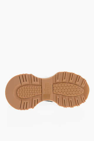 MM22 Leather and Fabric Low-Top Sneakers