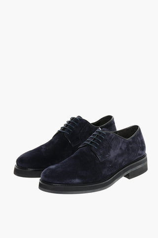 Suede CAMPINI Derby Shoes with Rubber Sole