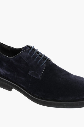 Suede CAMPINI Derby Shoes with Rubber Sole