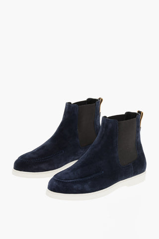 Suede CESAR Chelsea Booties with Desert Boot Design
