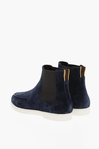 Suede CESAR Chelsea Booties with Desert Boot Design