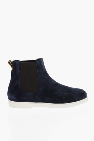 Suede CESAR Chelsea Booties with Desert Boot Design