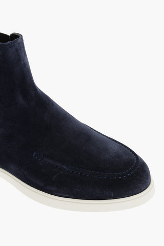 Suede CESAR Chelsea Booties with Desert Boot Design