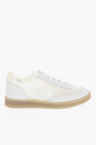 MM6 Low-top Suede Sneakers with PVC Inserts