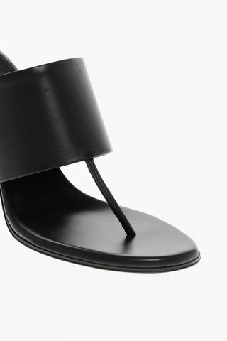 Leather SIGNUM Thong Sandals 10cm