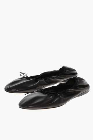 Leather Ballerinas AWAR with Elastic Detail