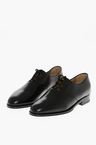 Leather GRANT Derby Shoes with Lace-up Detail