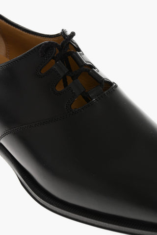 Leather GRANT Derby Shoes with Lace-up Detail