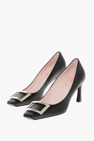 Leather Pumps BELLE With Front Buckle 7 cm Heel