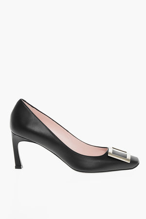Leather Pumps BELLE With Front Buckle 7 cm Heel
