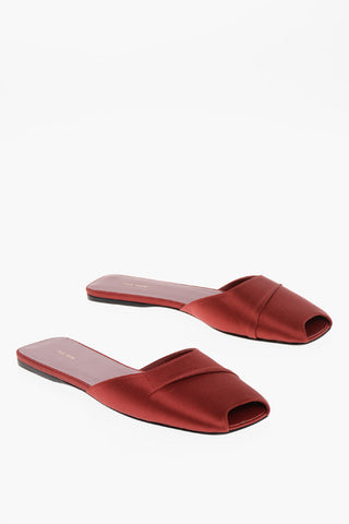 Mules Flat MILLA in Satin
