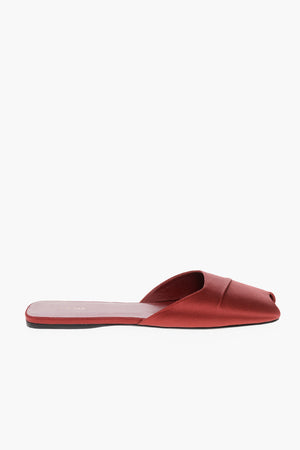 Satin Flat Mules MILLA