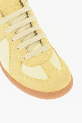 MM22 Leather Low Top Sneakers with Suede Trims