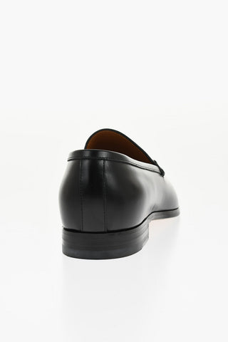 Cuir Sole Leather Loafers with Morset