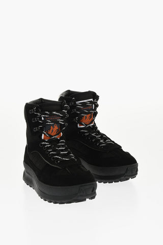 MM22 Hohe Leder-Sneaker Climber mit Wildleder-Details