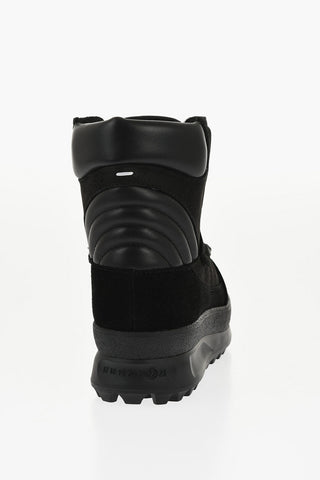 MM22 Hohe Leder-Sneaker Climber mit Wildleder-Details