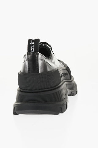 Printed Leather Sneakers with Chunky Sole
