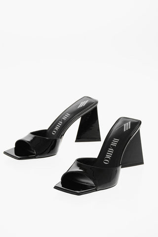 Patent Leather VENUS Mules with Statement Heel 9cm