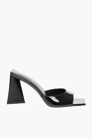 Patent Leather VENUS Mules with Statement Heel 9cm