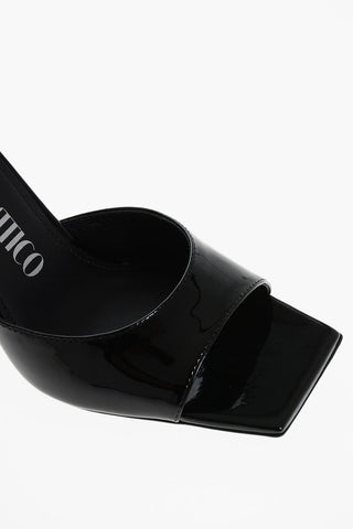 Patent Leather VENUS Mules with Statement Heel 9cm