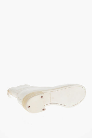 Stivaletti in Pelle con Zip Frontale 5cm