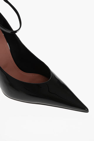 Patent Leather ANOK Pumps with Ankle Strap 11cm