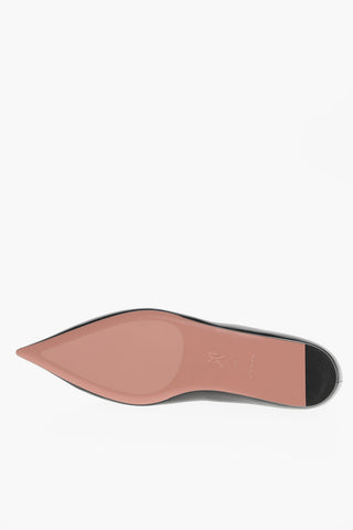 Leather CAMELIA Ballet Flats with Jewel Buckle